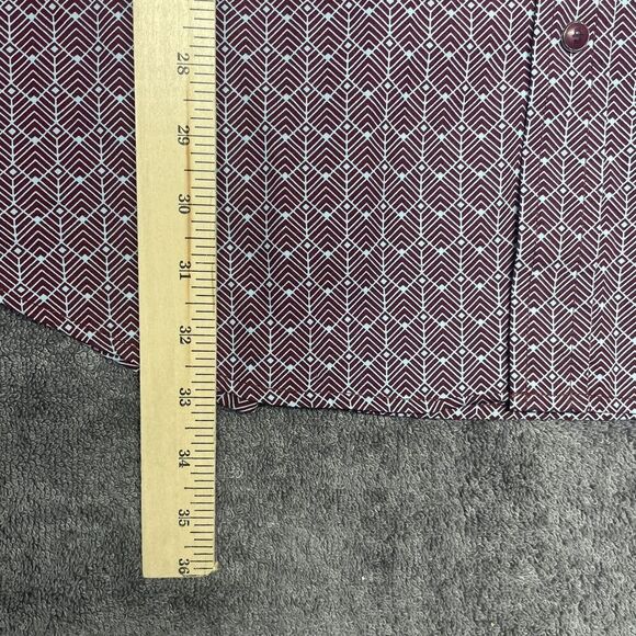 STETSON Pearl Snap Shirt Men's XXL Chevron Grid Western Cowboy Long Sleeve - Picture 9 of 11